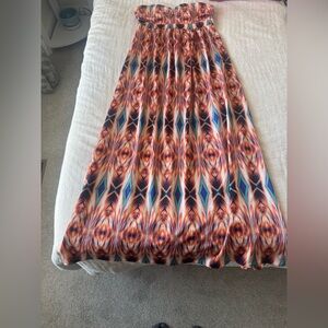 Nicole Miller Strapless Maxi Dress